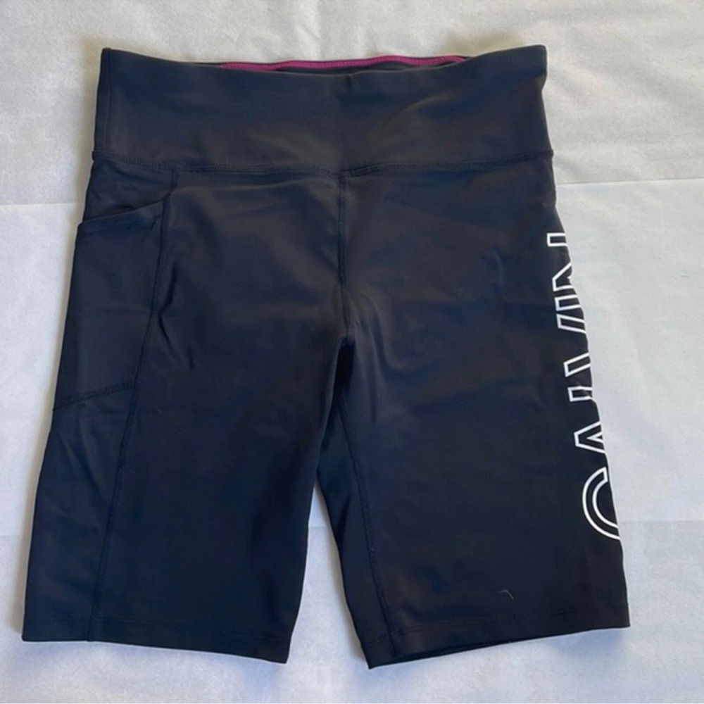 Calvin Klein High Rise Bike Shorts Size Small‎ Black & White
